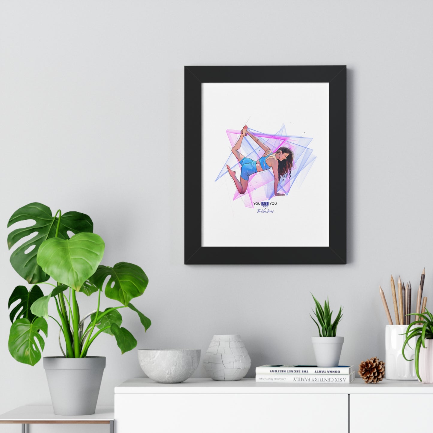 Leap of Faith Yoga, Energy Shapes - Framed Art