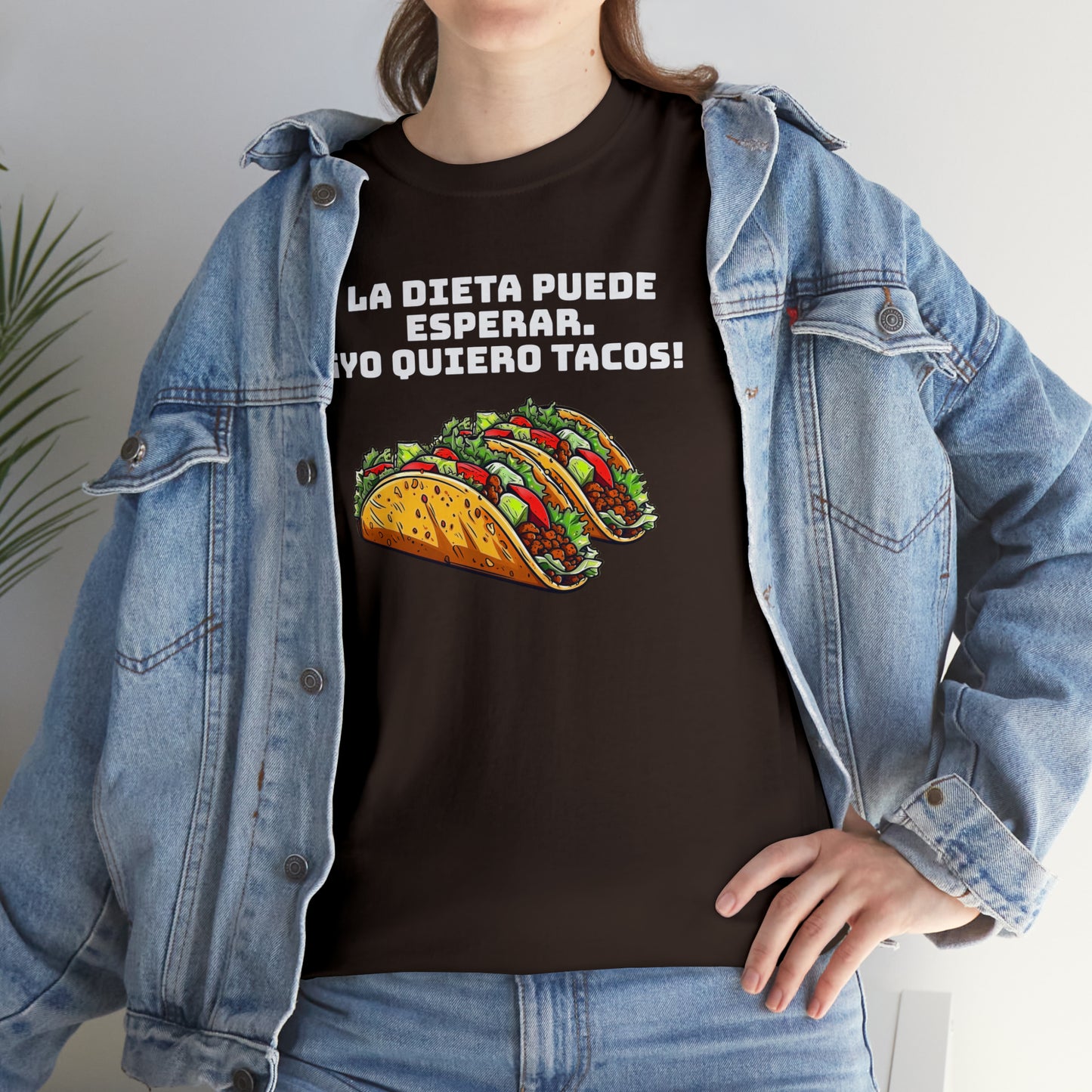Yo quiero tacos - Camiseta unisex de algodón pesado