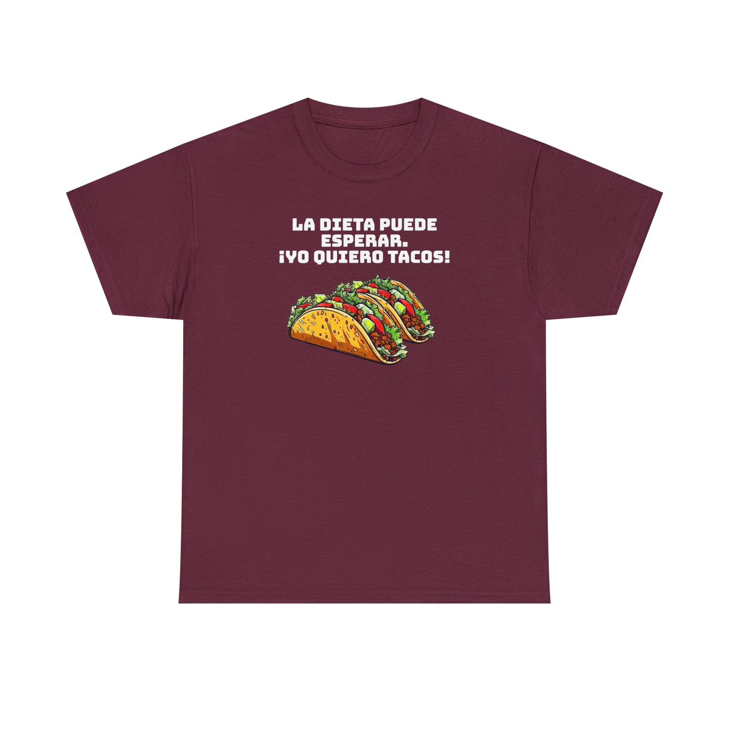Yo quiero tacos - Camiseta unisex de algodón pesado