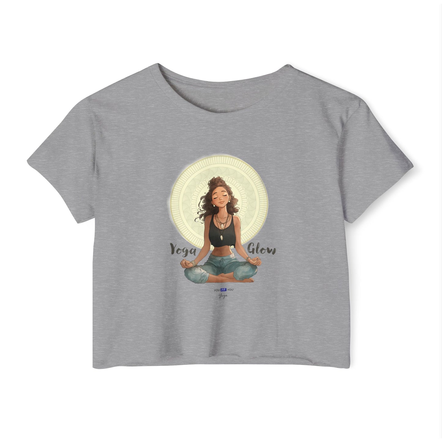 Yoga Glow Crop Top Tee