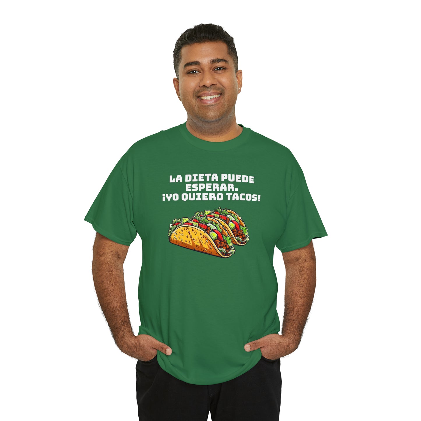 Yo quiero tacos - Camiseta unisex de algodón pesado