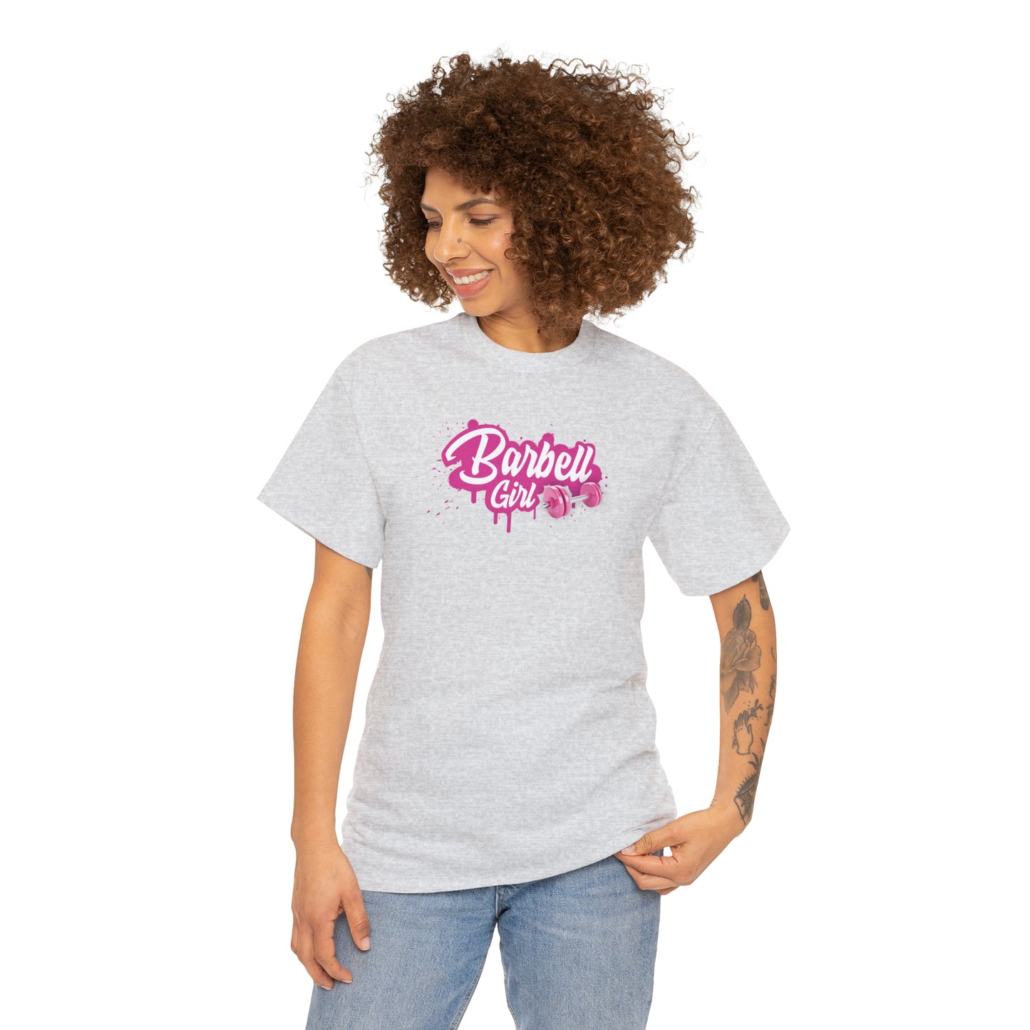 Barbell Girl Script Drip Style -T-Shirt