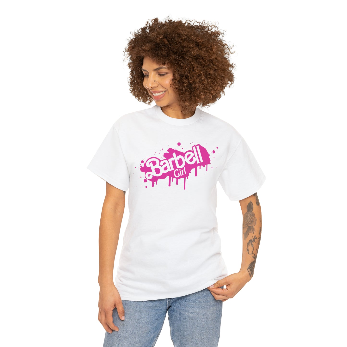 Barbell Girl Vintage Font Drip Style -Unisex Tee