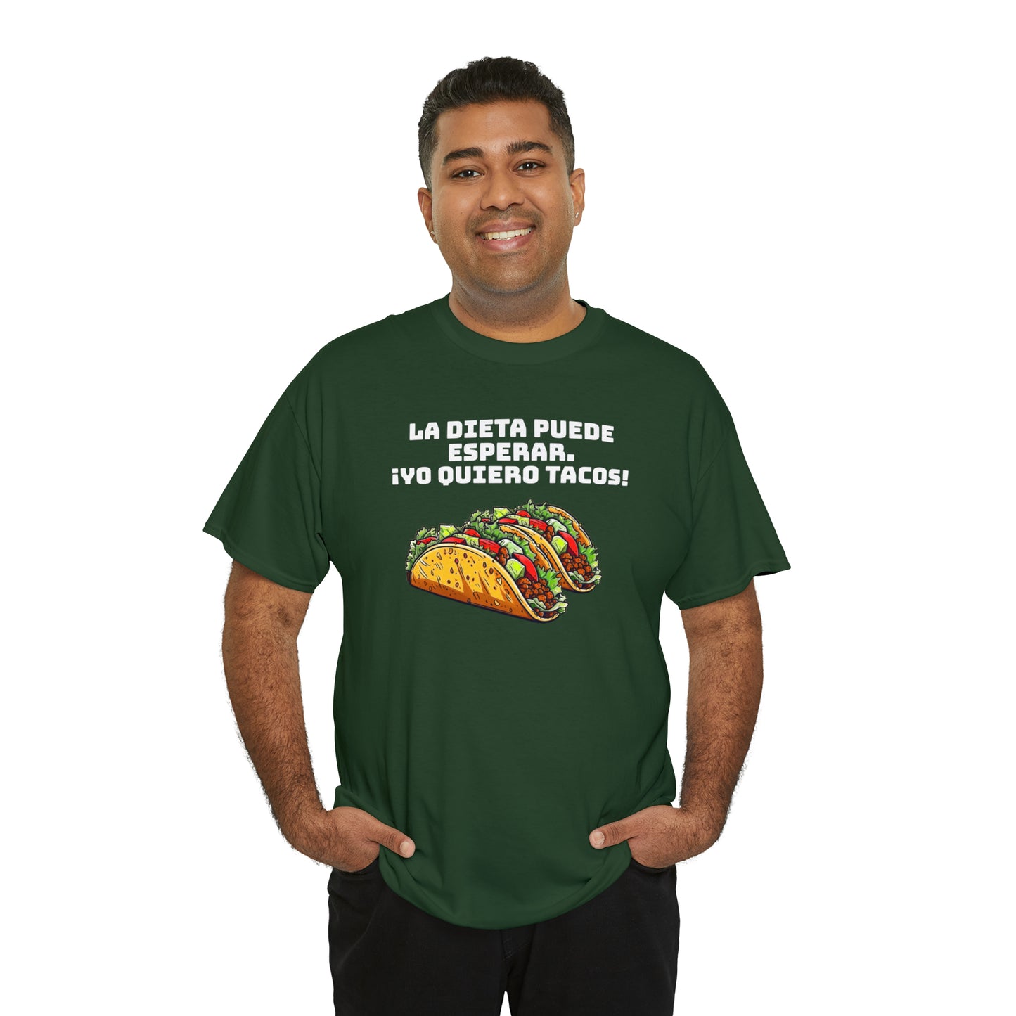 Yo quiero tacos - Camiseta unisex de algodón pesado