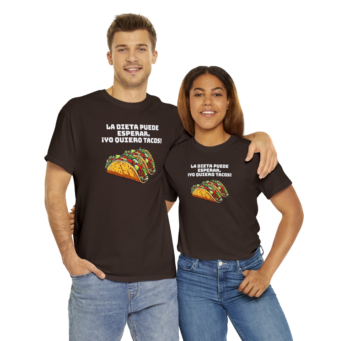 Yo quiero tacos - Camiseta unisex de algodón pesado