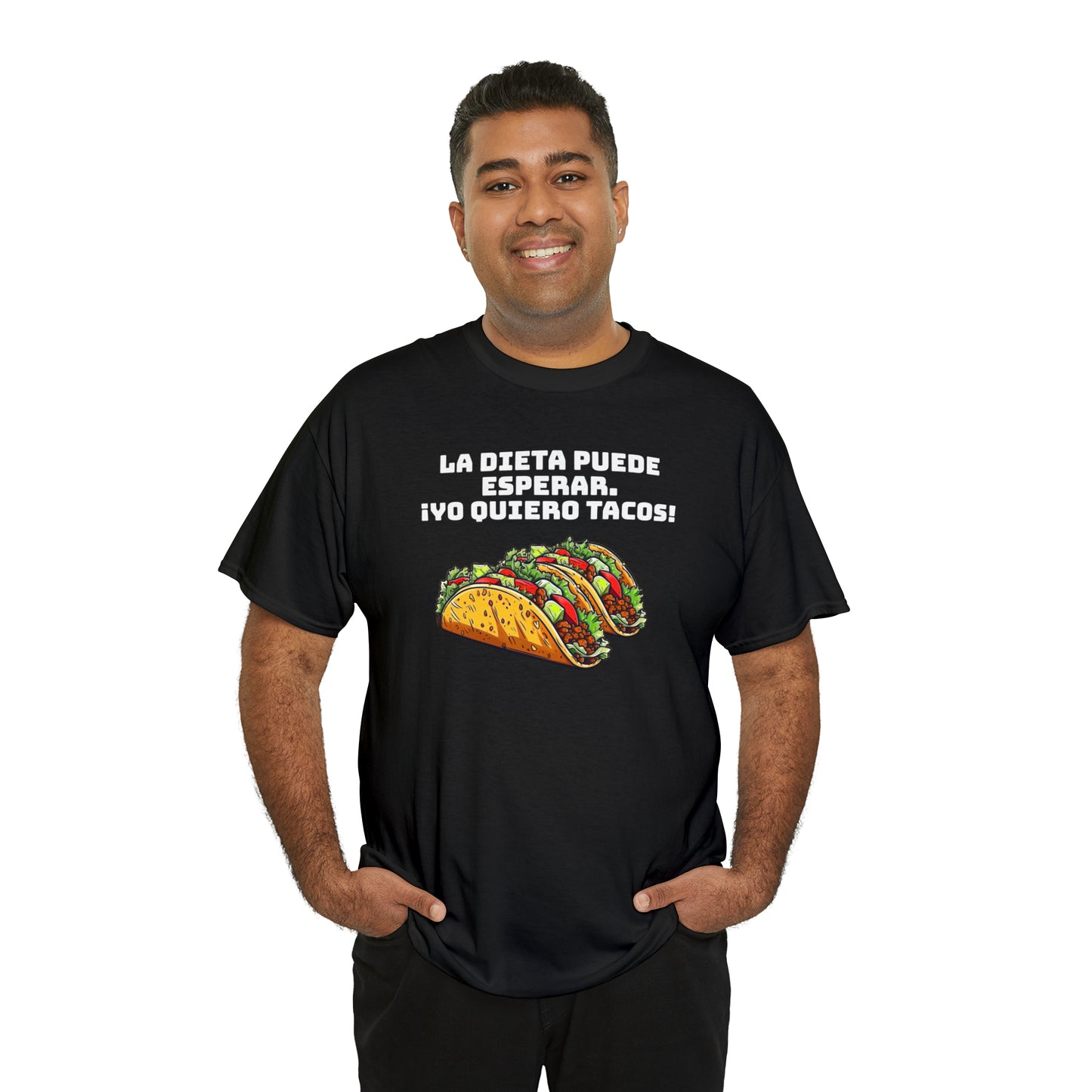 Yo quiero tacos - Camiseta unisex de algodón pesado