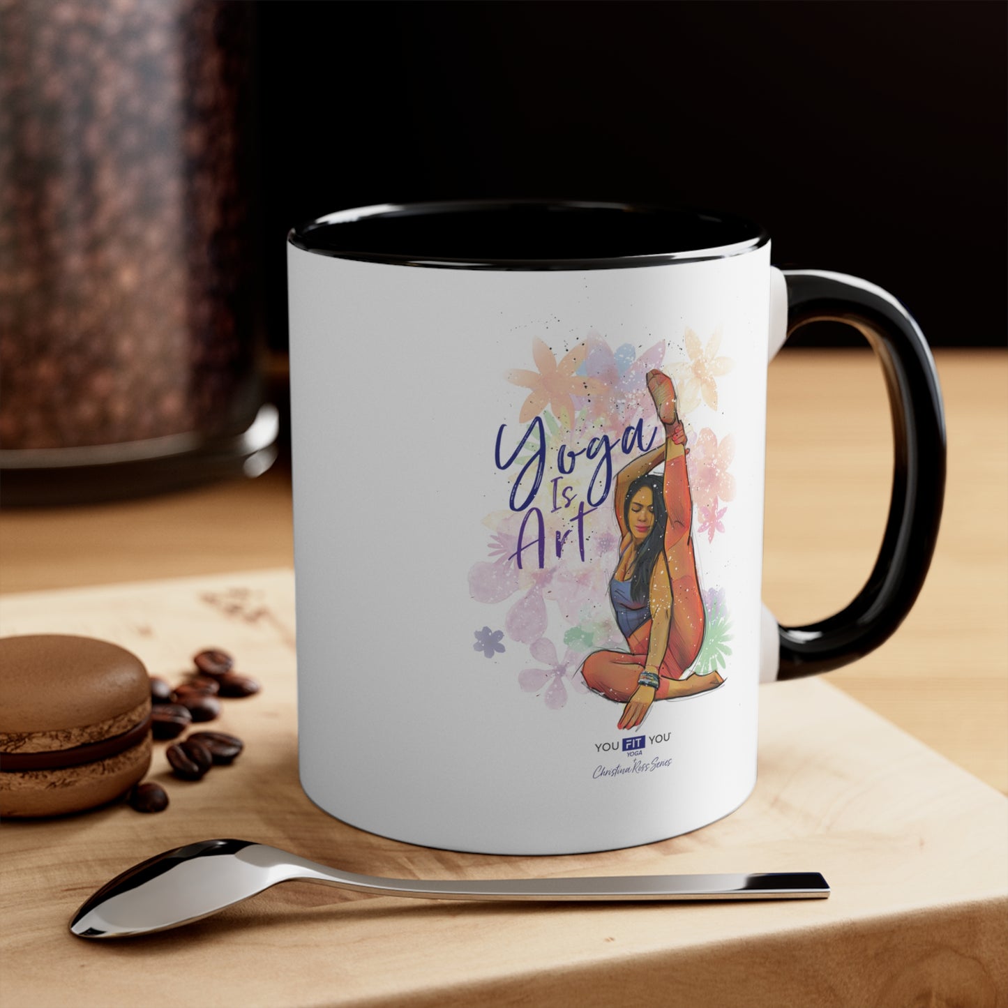 Yoga Is Art Wellness Mug -Feat Christina Ross