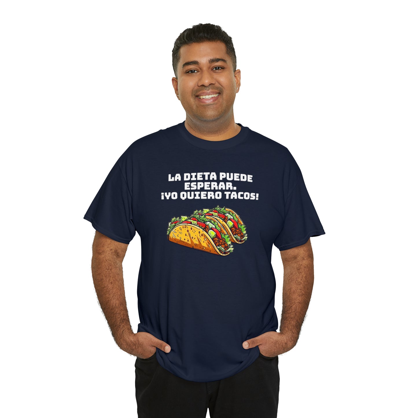 Yo quiero tacos - Camiseta unisex de algodón pesado