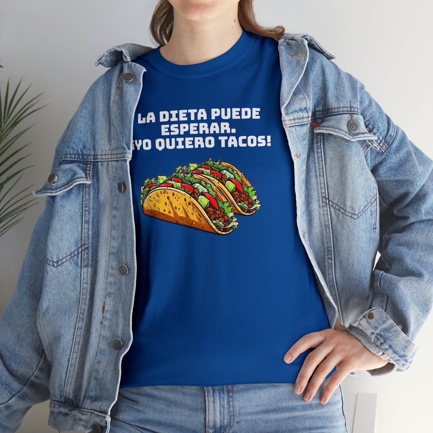 Yo quiero tacos - Camiseta unisex de algodón pesado