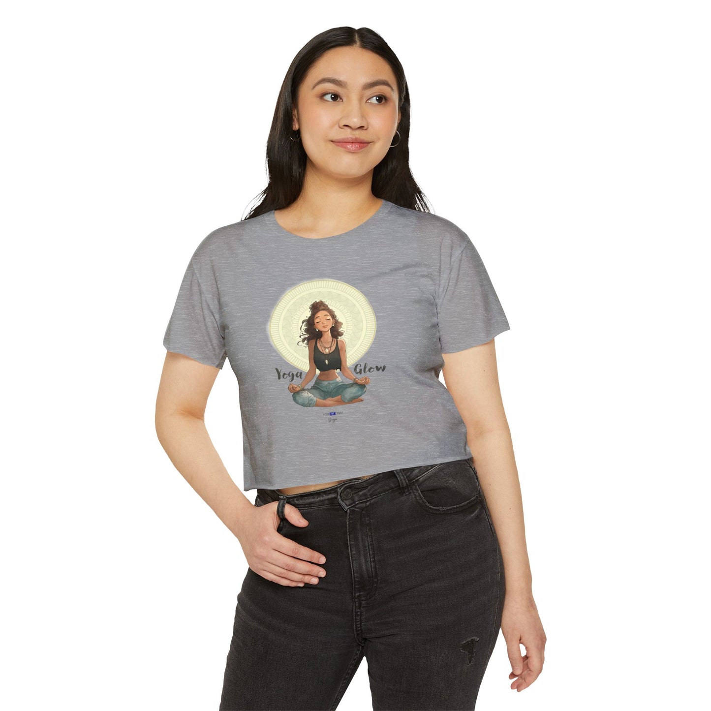 Yoga Glow Crop Top Tee