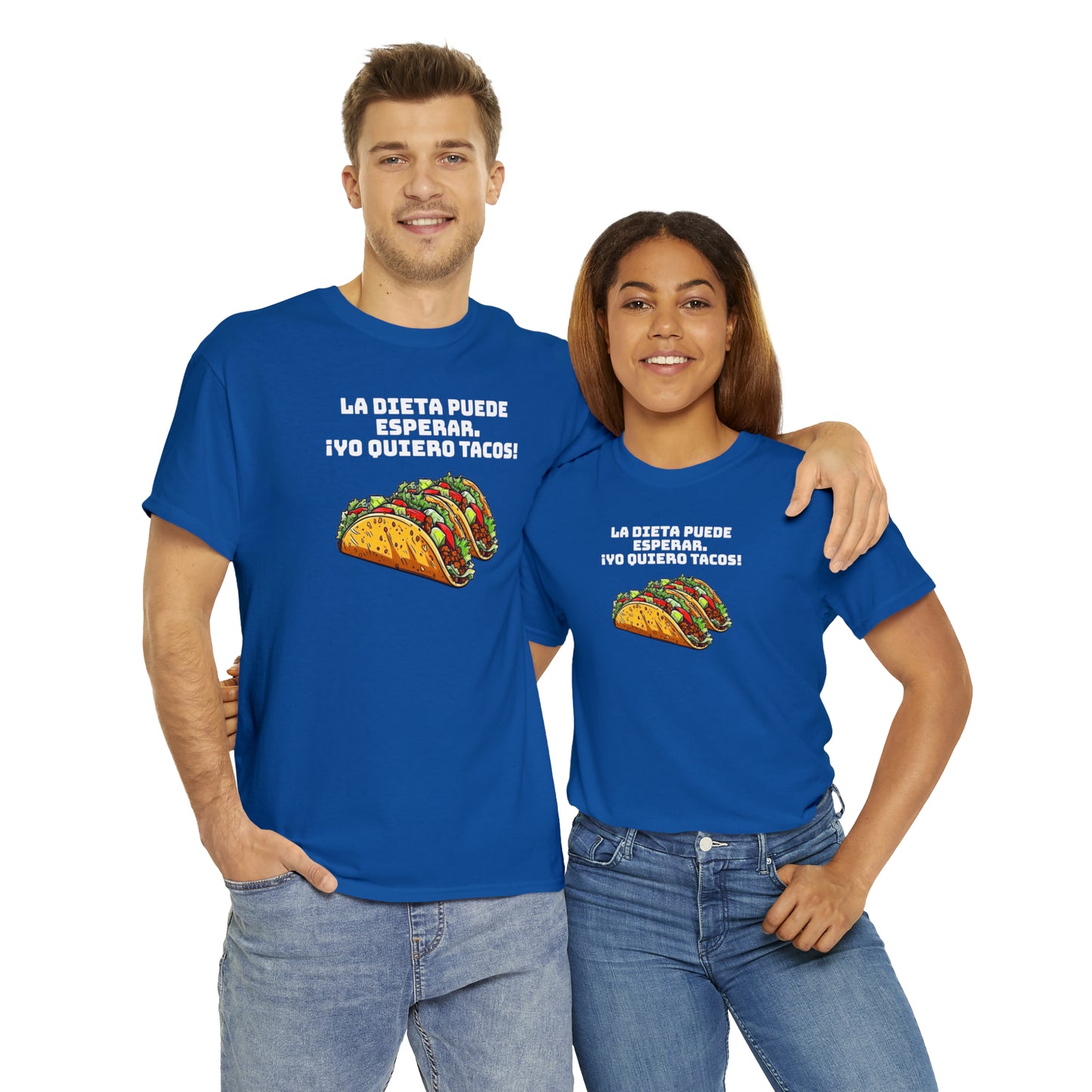 Yo quiero tacos - Camiseta unisex de algodón pesado