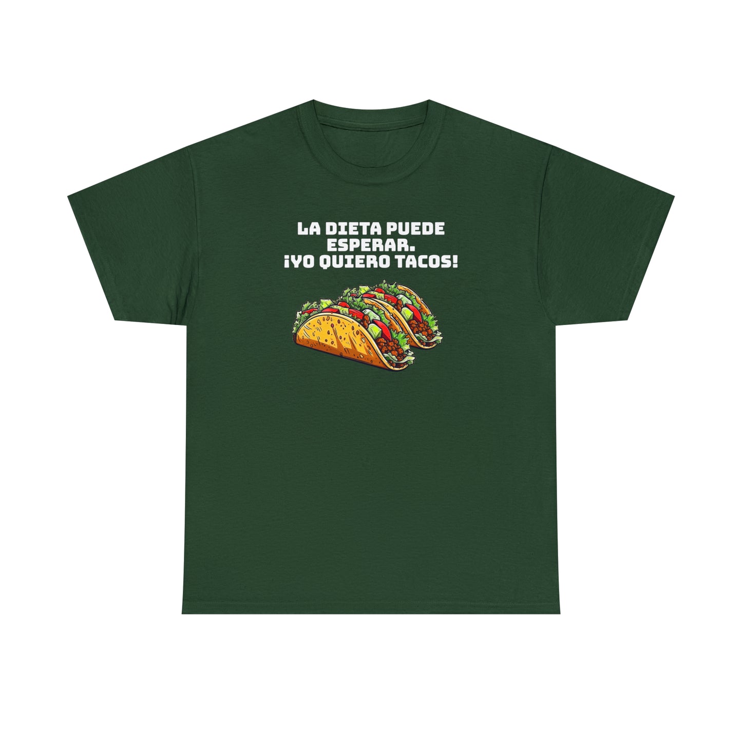 Yo quiero tacos - Camiseta unisex de algodón pesado