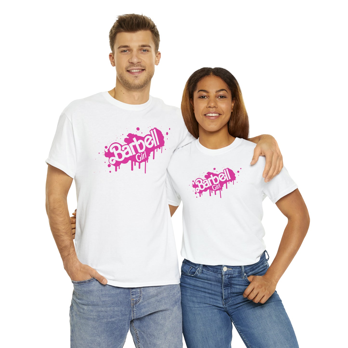Barbell Girl Vintage Font Drip Style -Unisex Tee