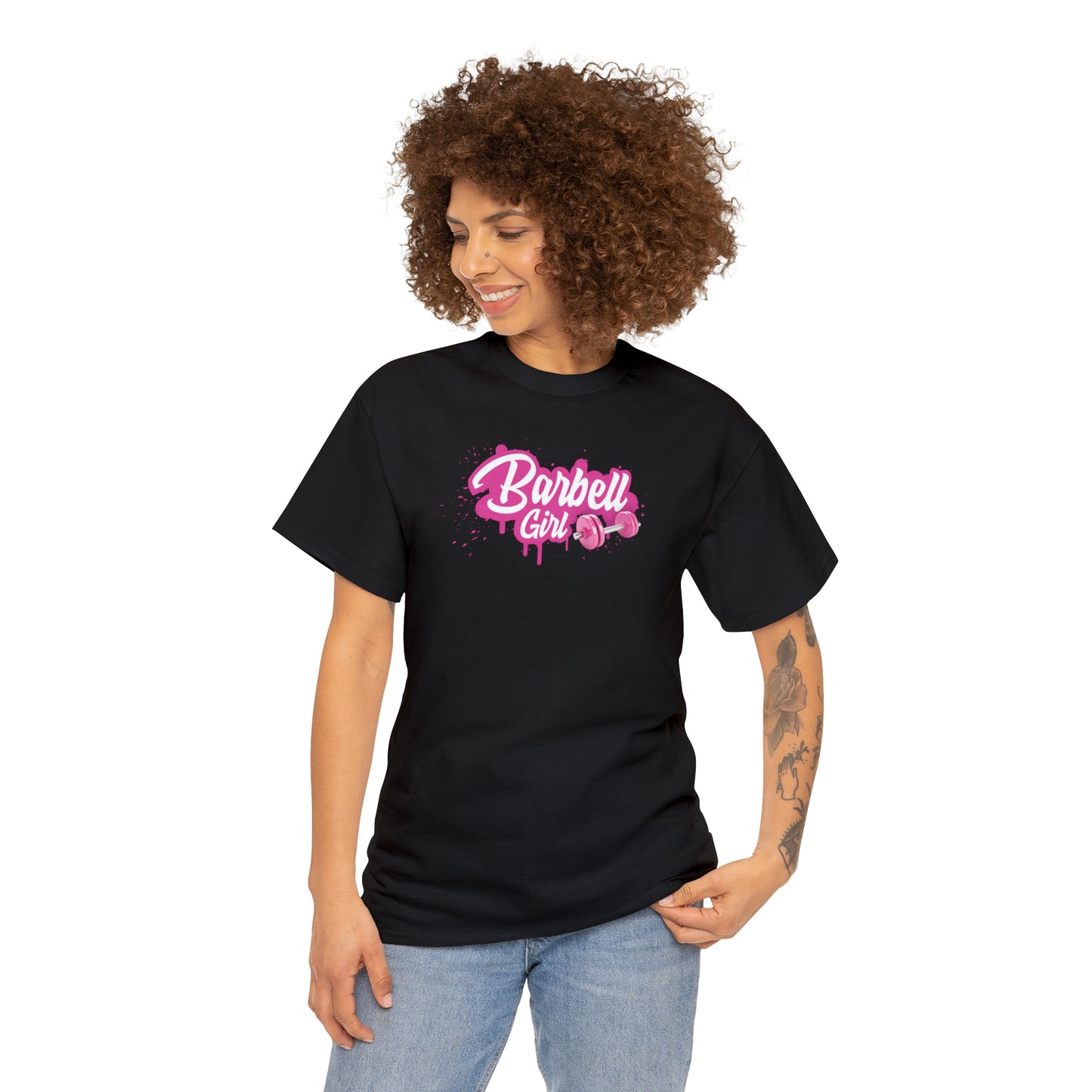 Barbell Girl Script Drip Style -T-Shirt