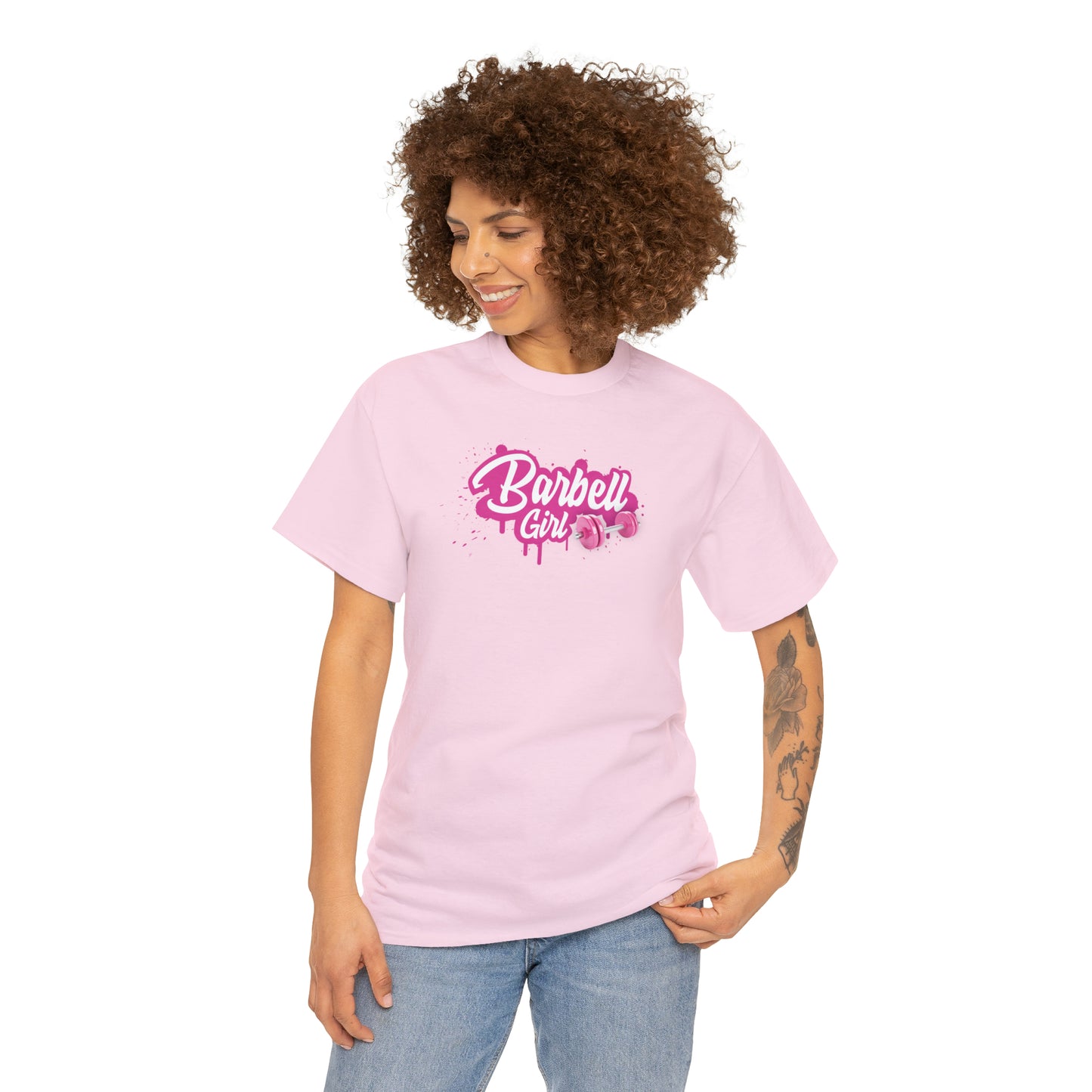 Barbell Girl Script Drip Style -T-Shirt