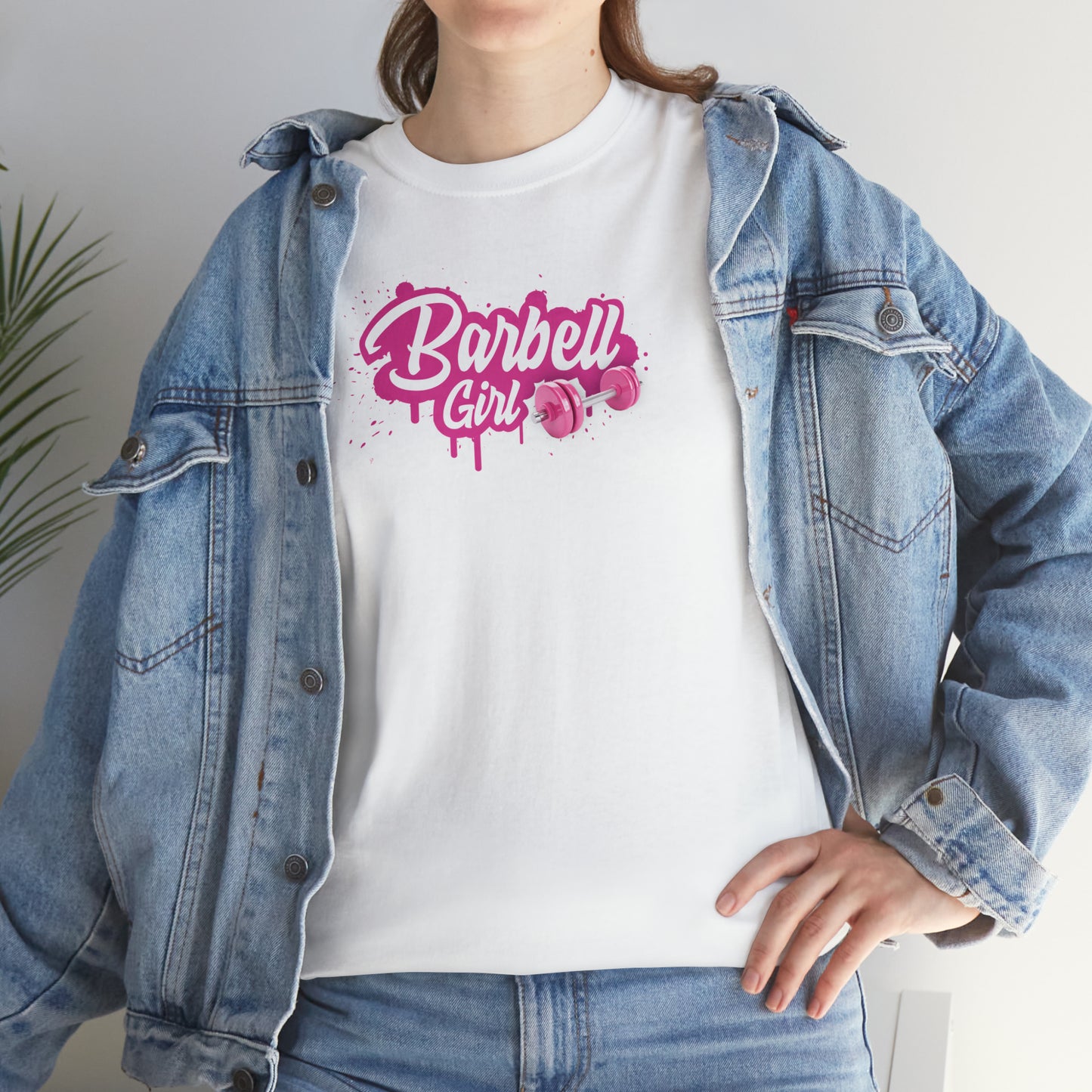 Barbell Girl Script Drip Style -T-Shirt