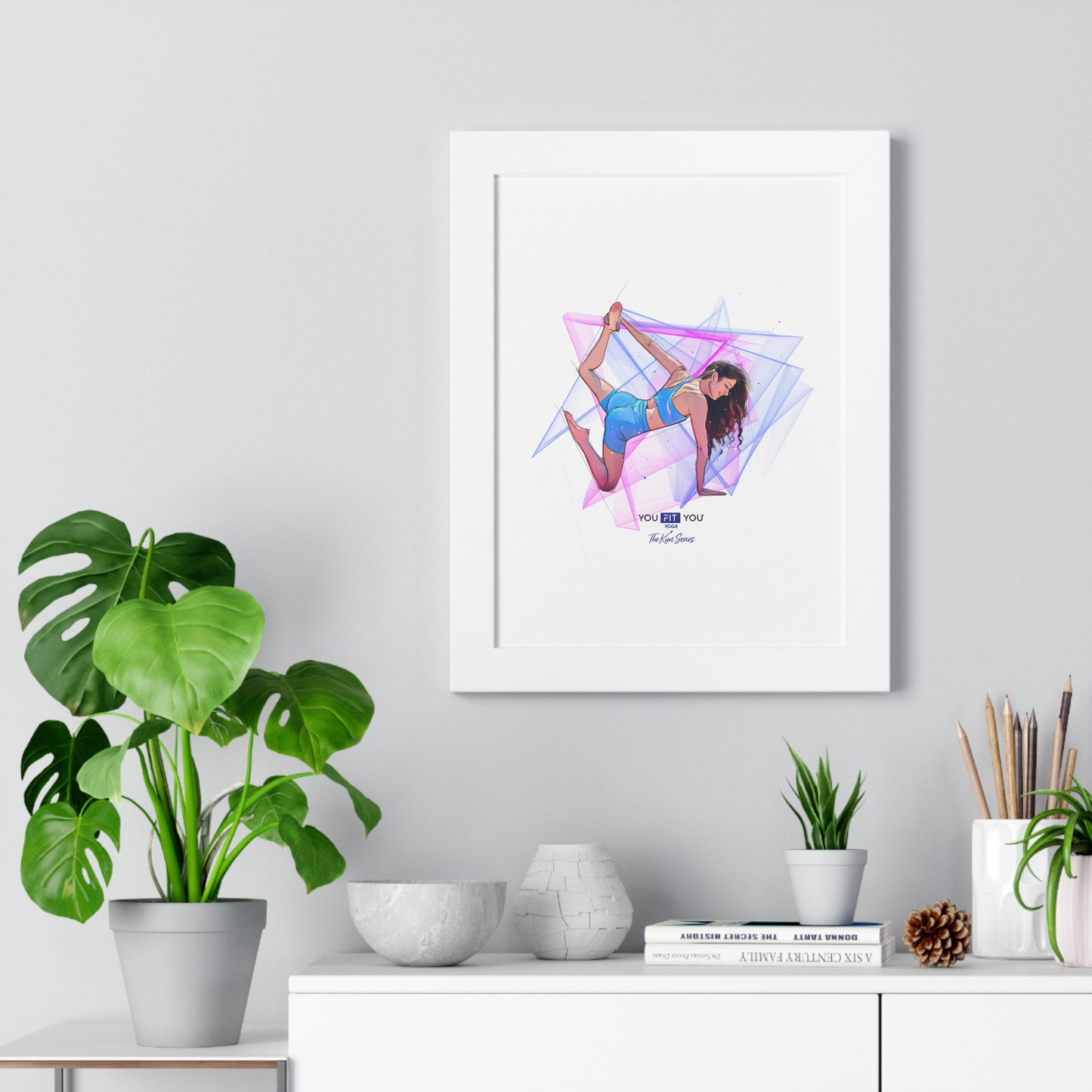 Leap of Faith Yoga, Energy Shapes - Framed Art