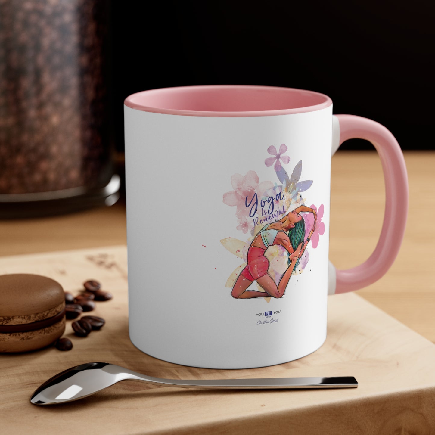 Yoga Is Renewal Wellness Mug -Feat Christine