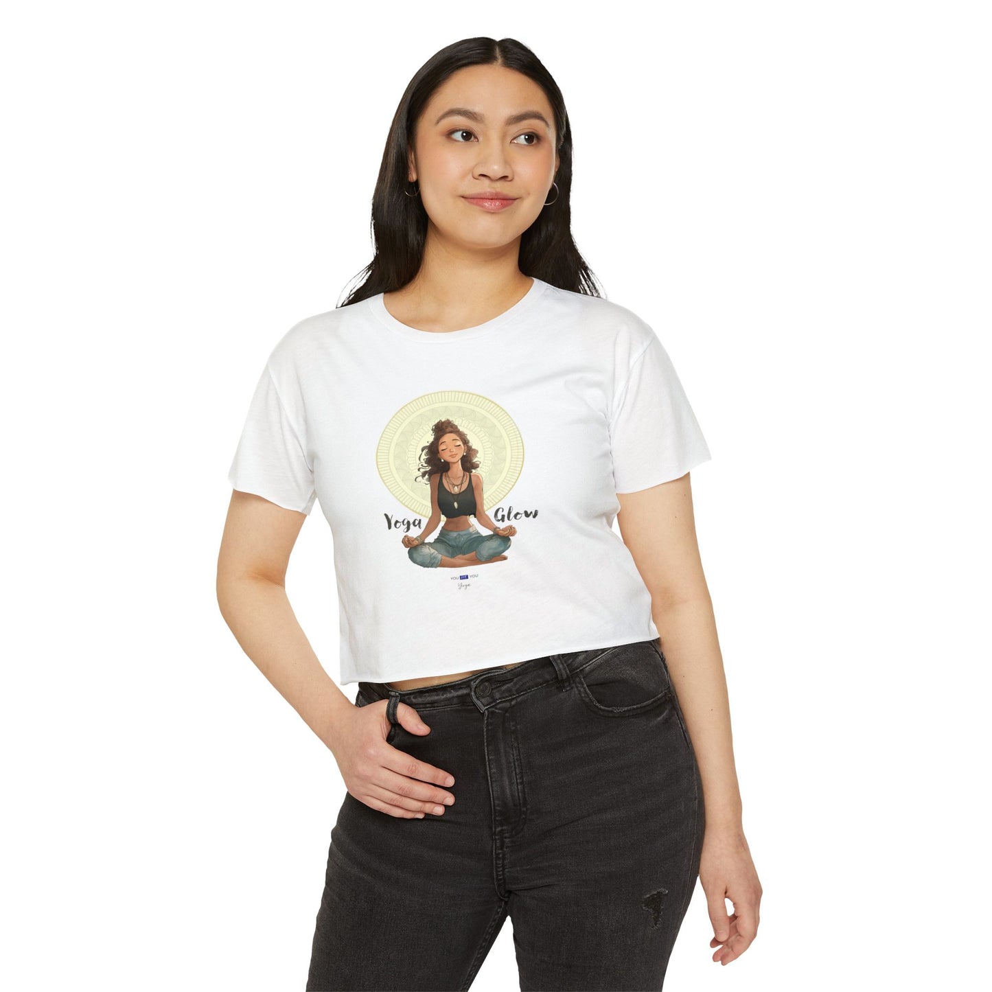 Yoga Glow Crop Top Tee