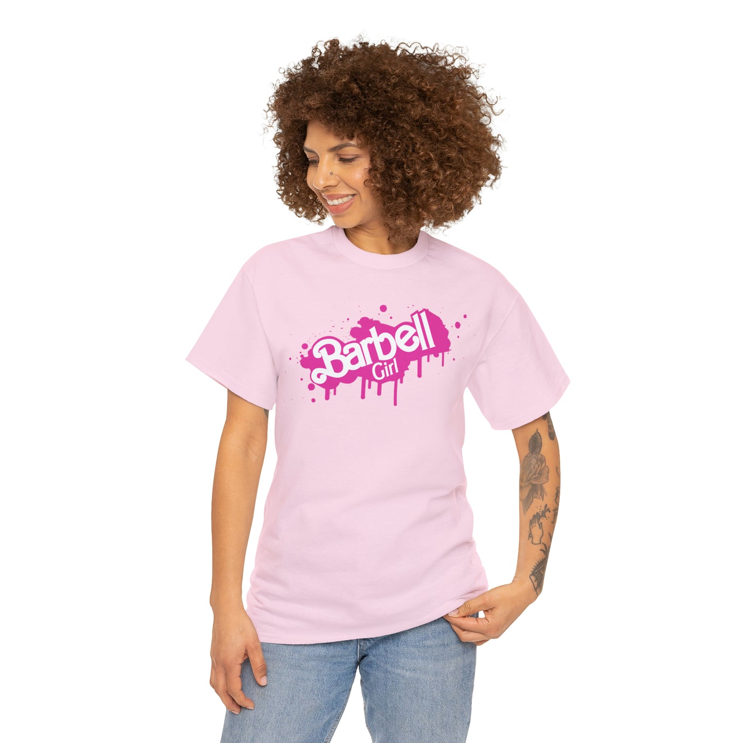 Barbell Girl Vintage Font Drip Style -Unisex Tee