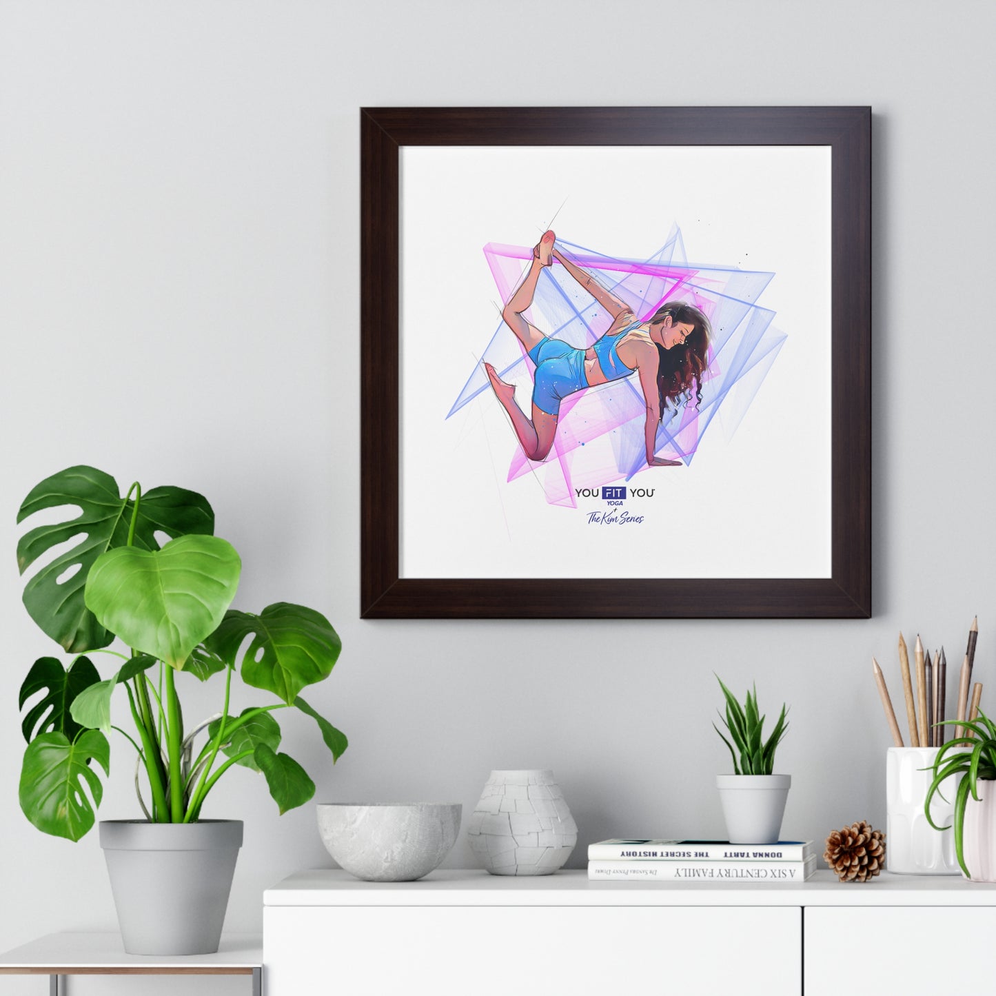 Leap of Faith Yoga, Energy Shapes - Framed Art