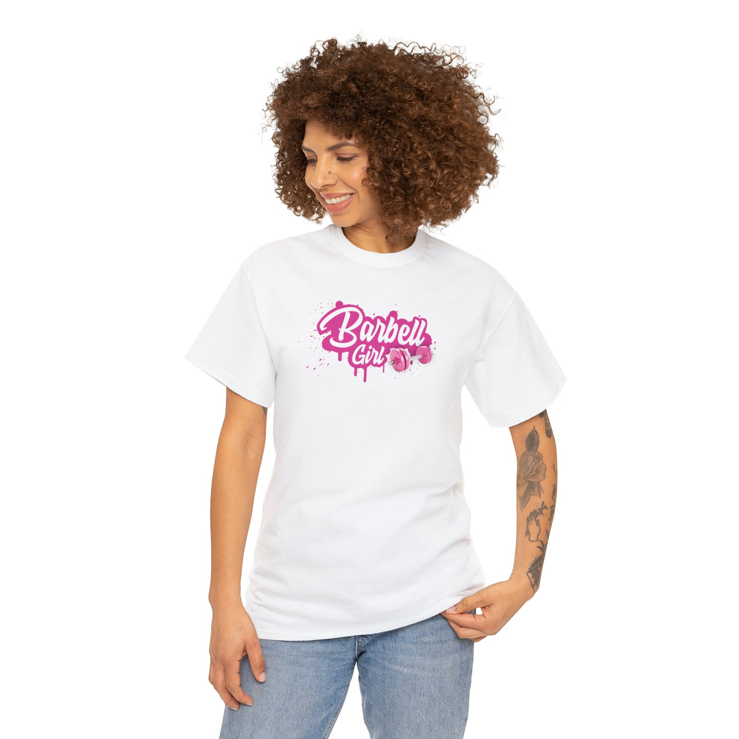 Barbell Girl Script Drip Style -T-Shirt