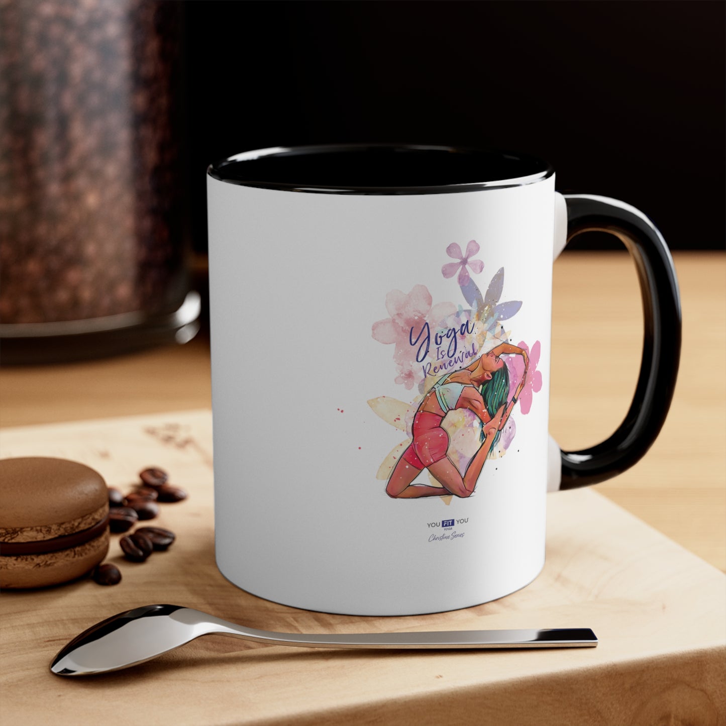 Yoga Is Renewal Wellness Mug -Feat Christine