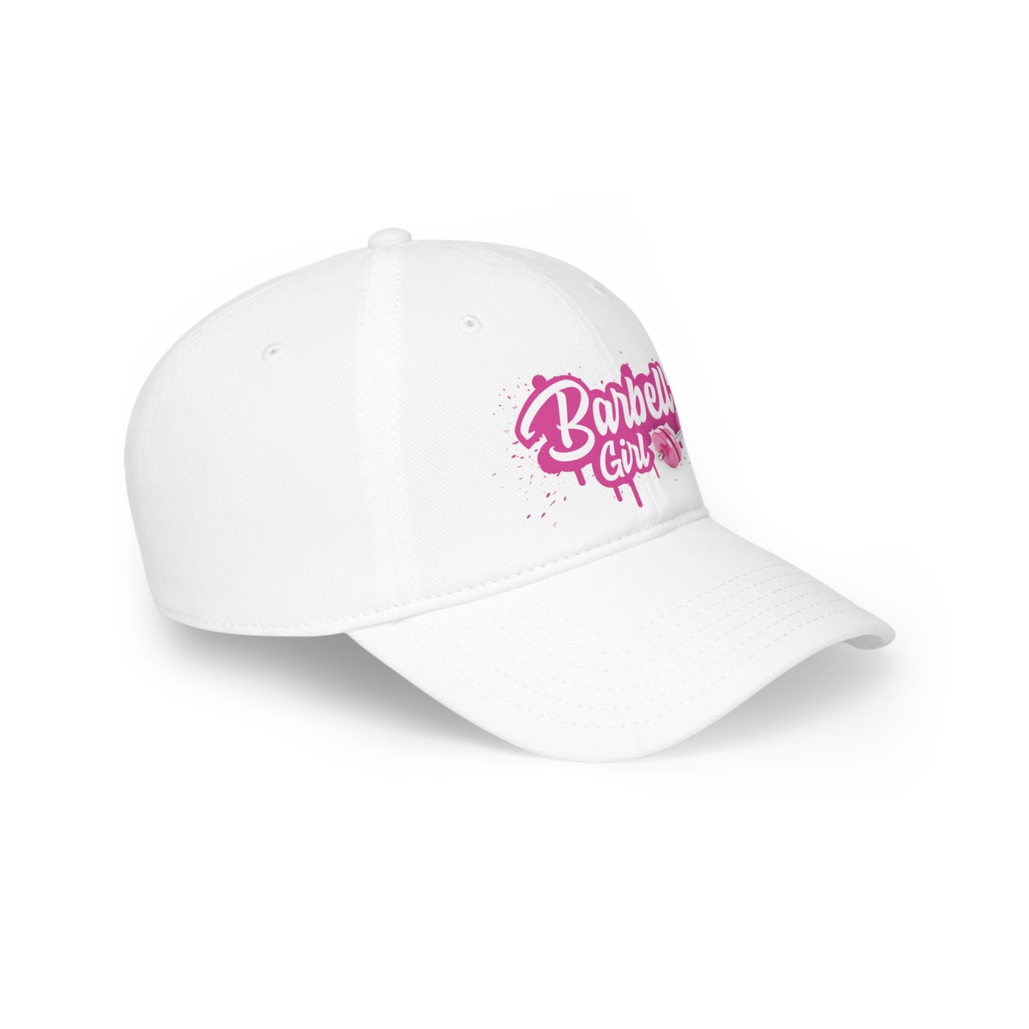 Barbell Girl Script Drip Style -Baseball Cap