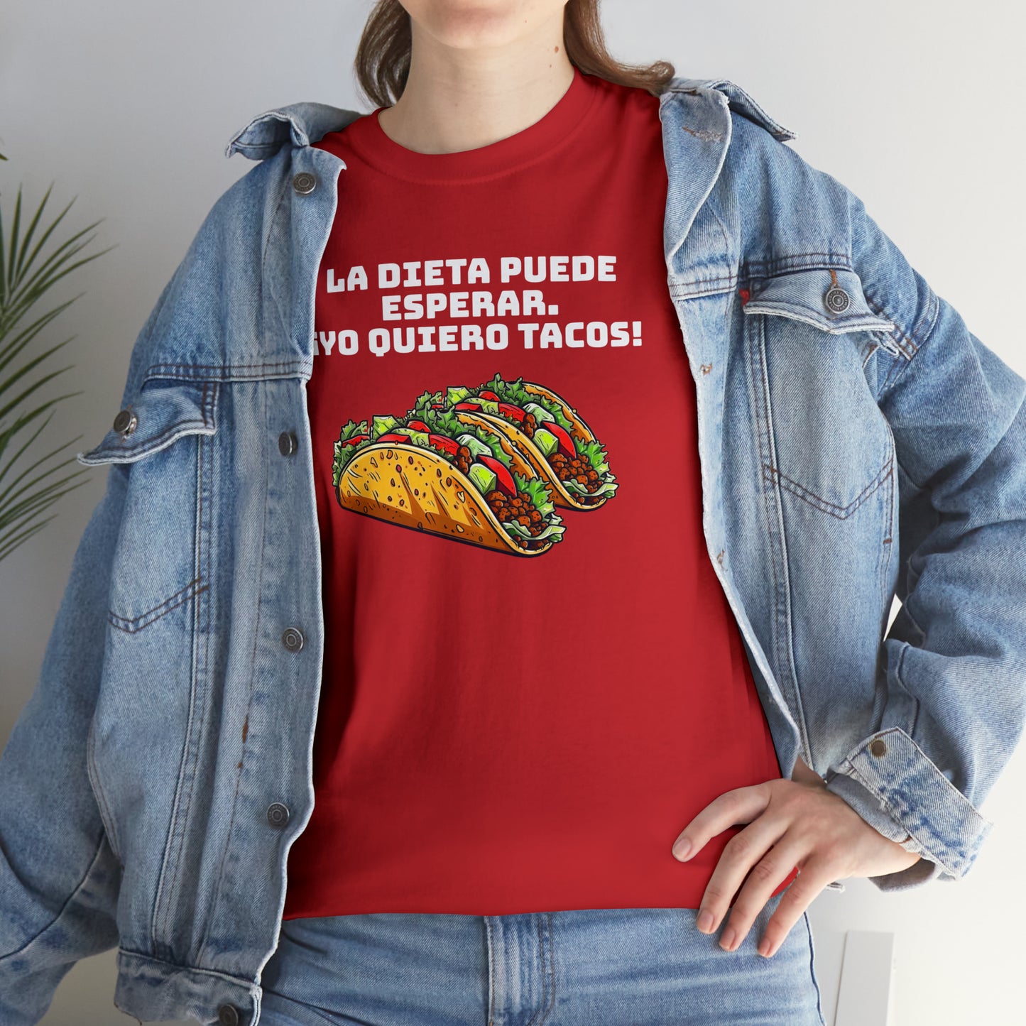 Yo quiero tacos - Camiseta unisex de algodón pesado