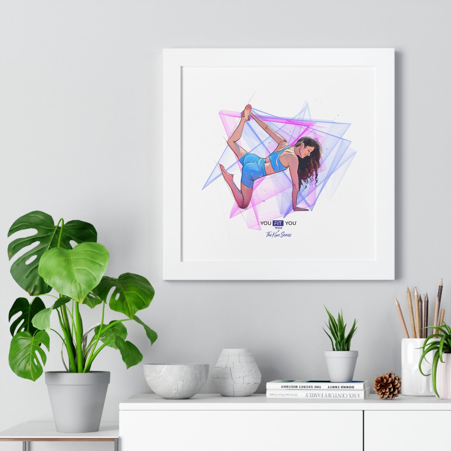Leap of Faith Yoga, Energy Shapes - Framed Art