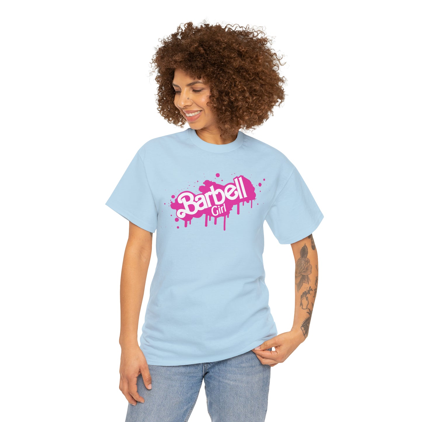Barbell Girl Vintage Font Drip Style -Unisex Tee