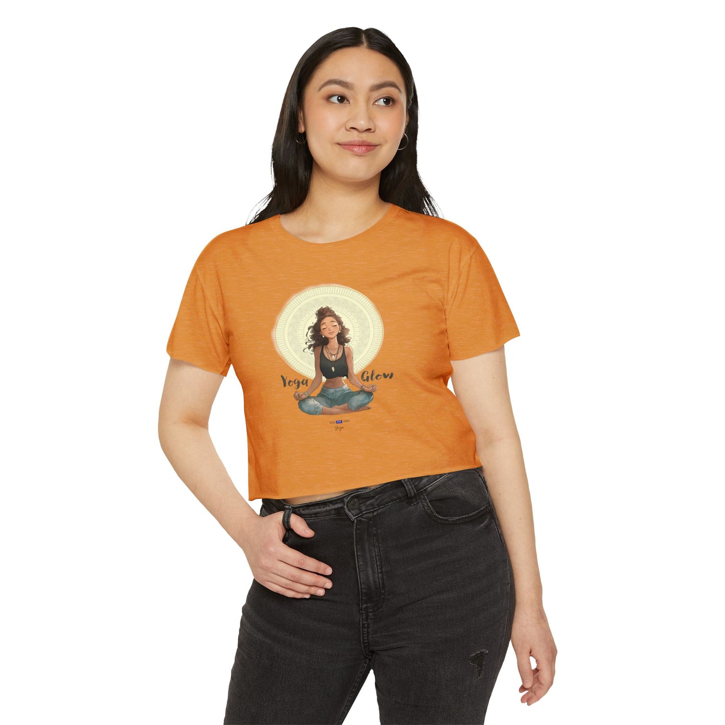 Yoga Glow Crop Top Tee