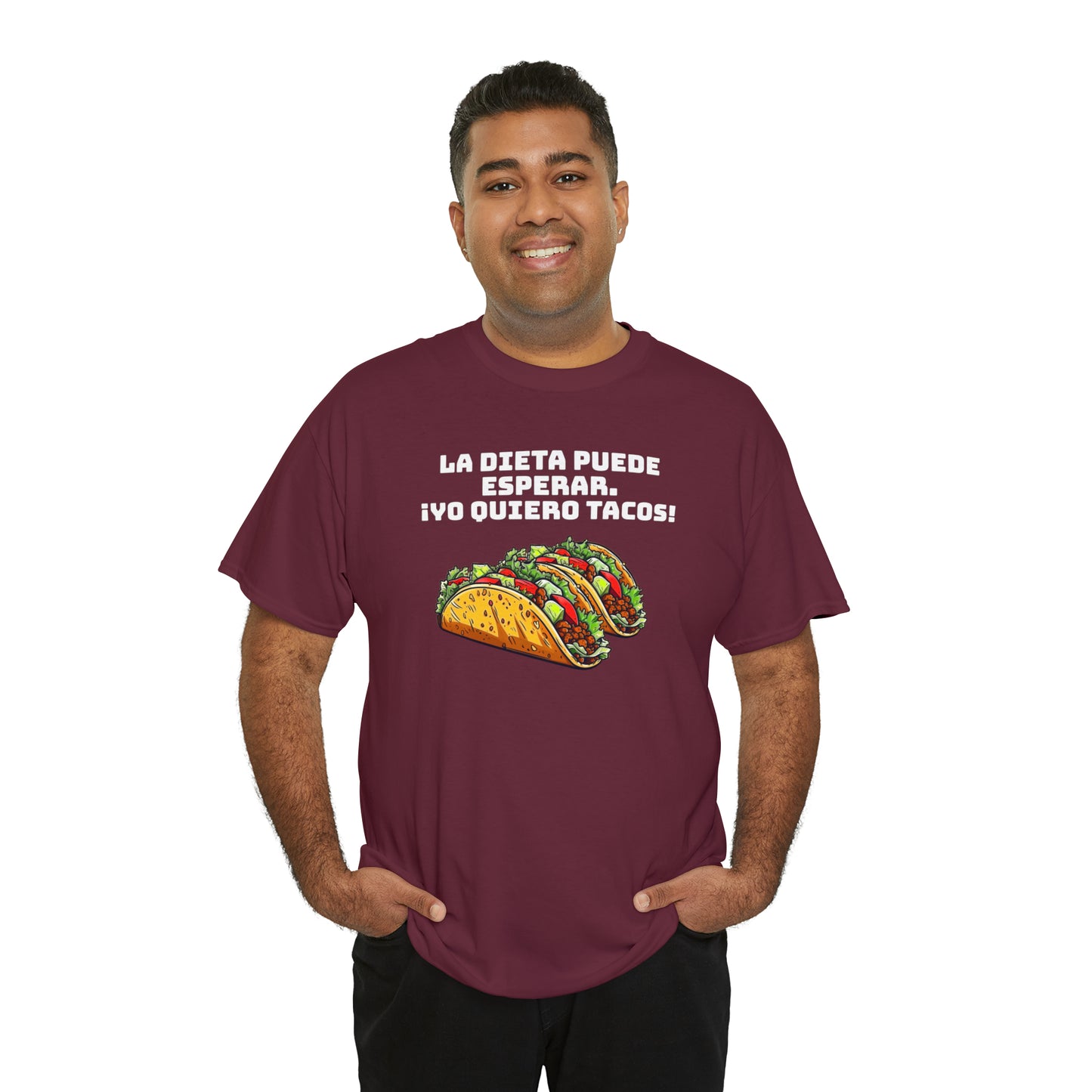 Yo quiero tacos - Camiseta unisex de algodón pesado