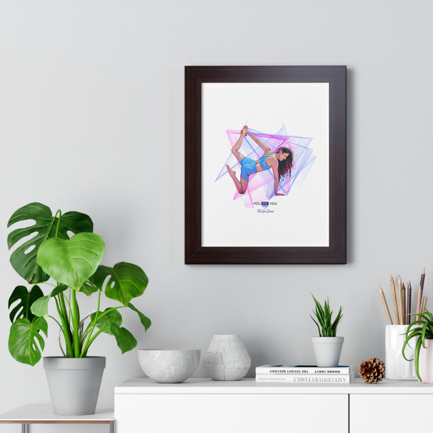 Leap of Faith Yoga, Energy Shapes - Framed Art