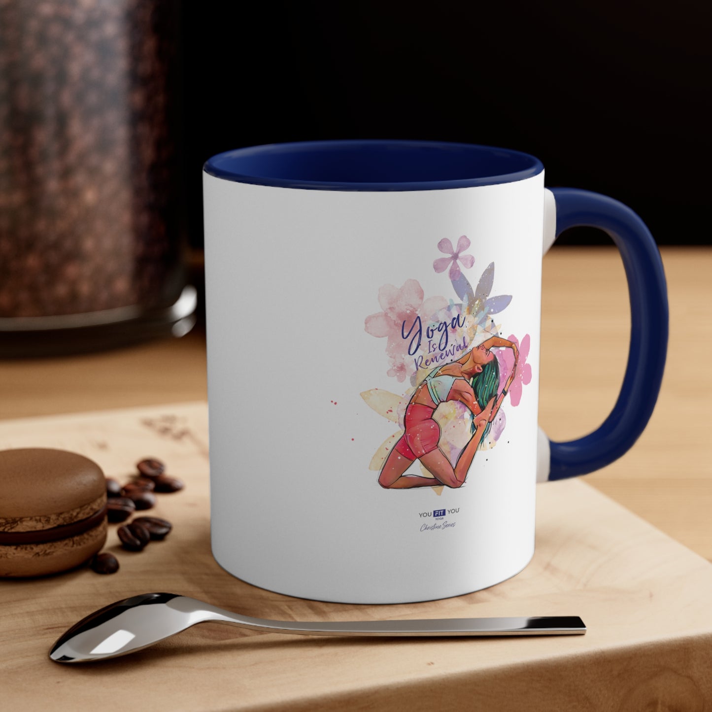 Yoga Is Renewal Wellness Mug -Feat Christine