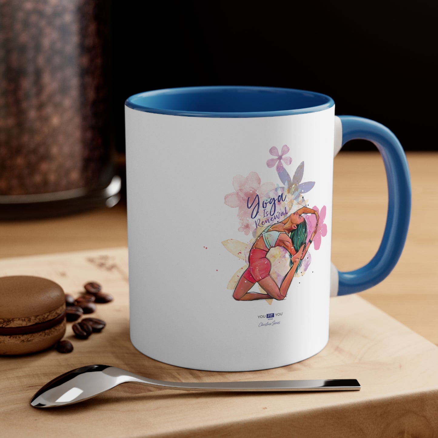 Yoga Is Renewal Wellness Mug -Feat Christine
