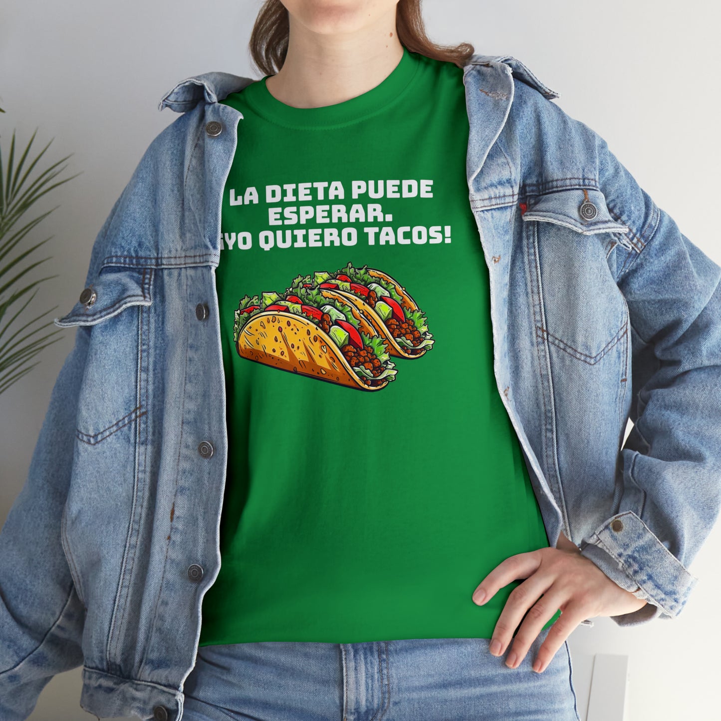 Yo quiero tacos - Camiseta unisex de algodón pesado