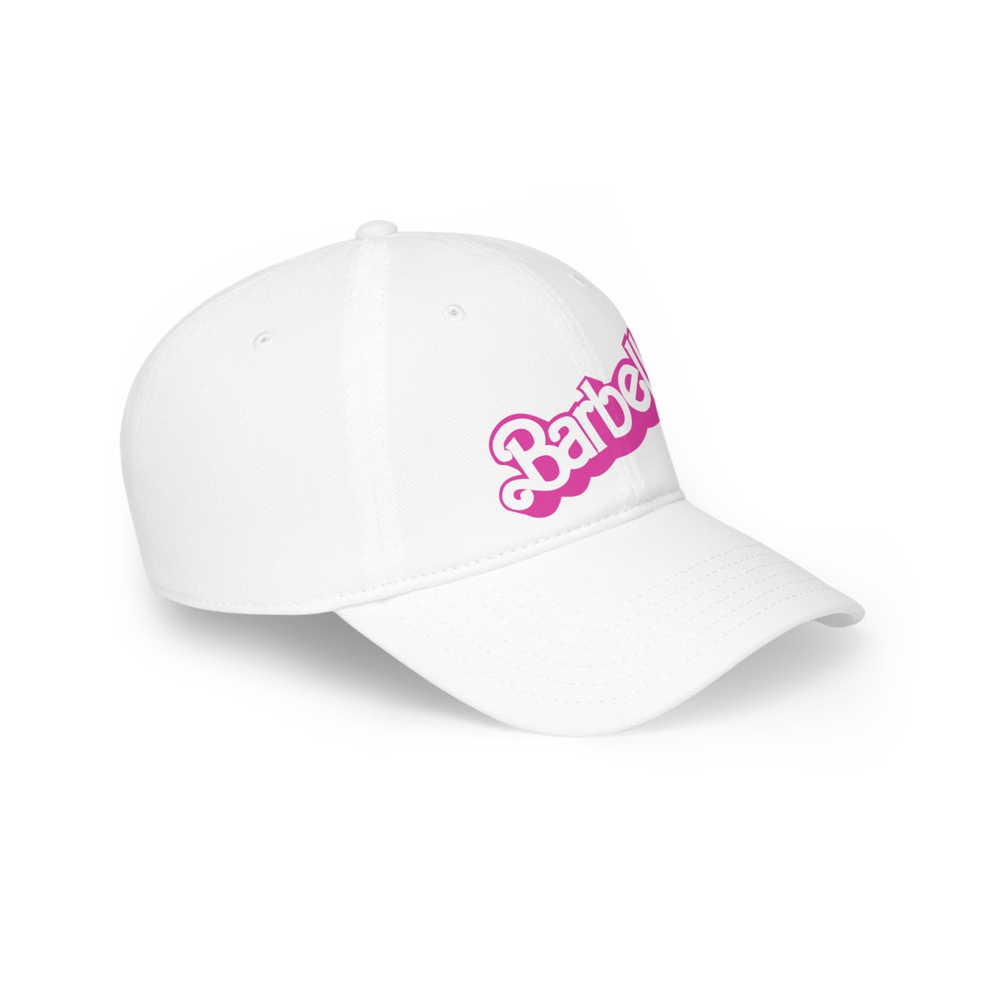Barbell Girl Vintage Font -Baseball Cap