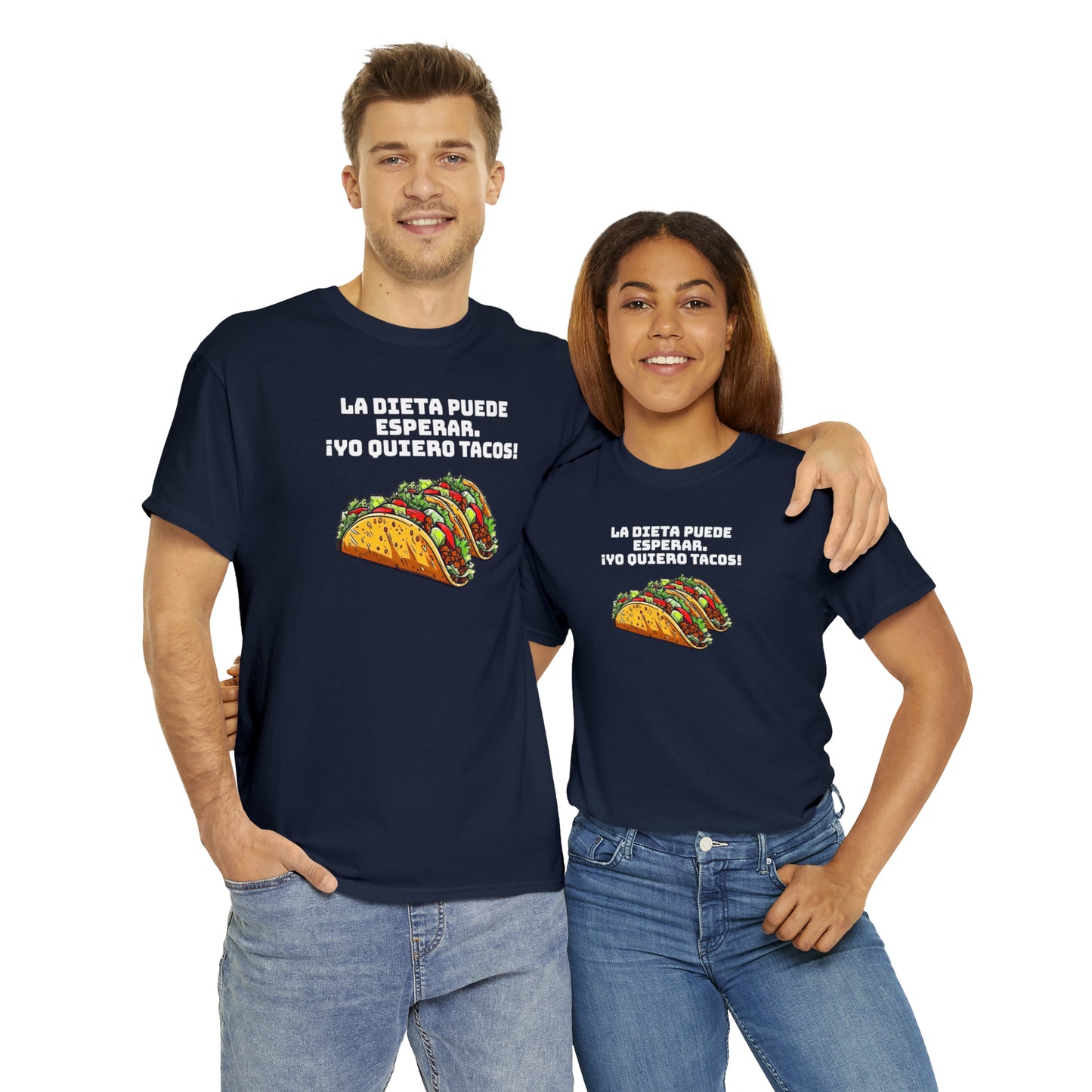 Yo quiero tacos - Camiseta unisex de algodón pesado
