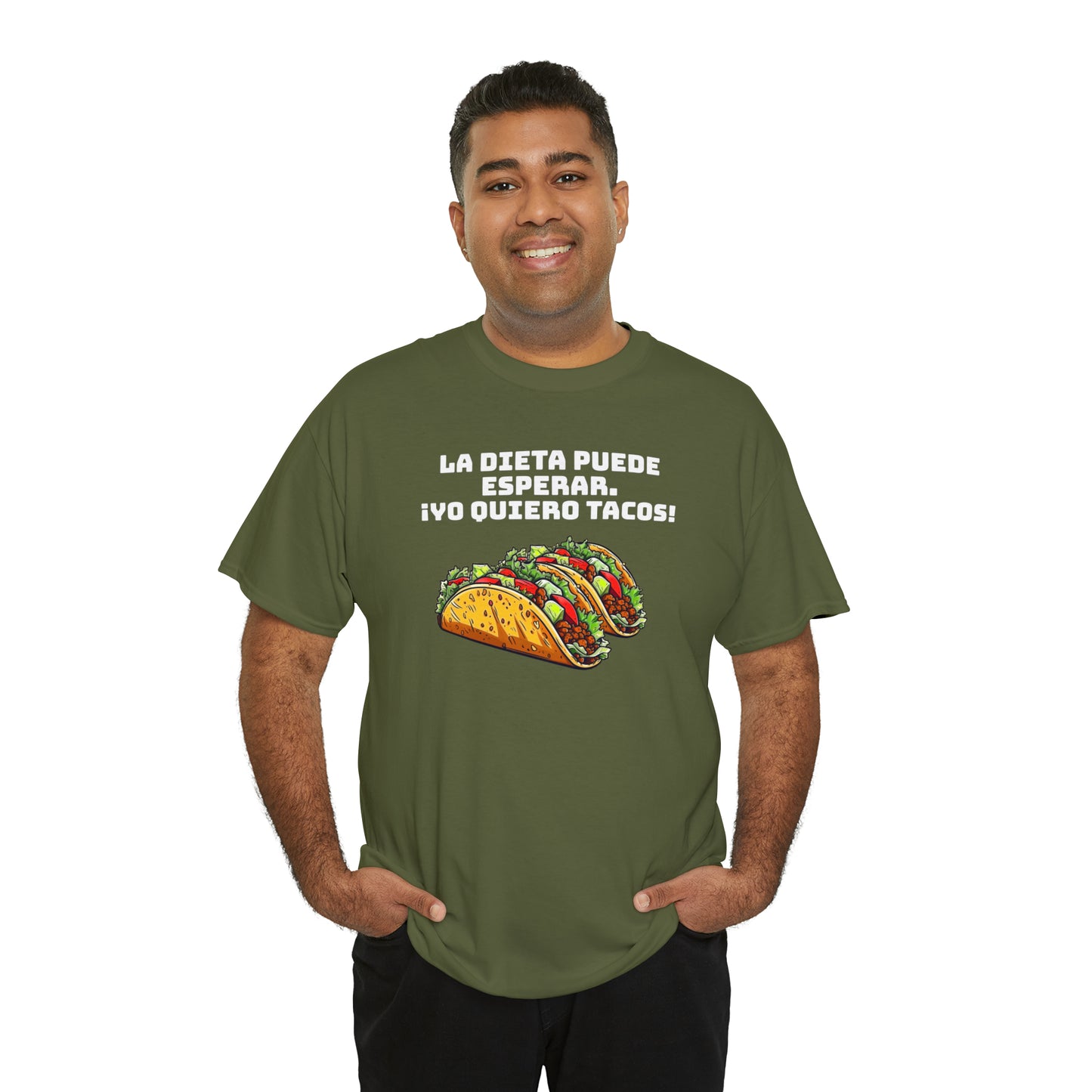 Yo quiero tacos - Camiseta unisex de algodón pesado