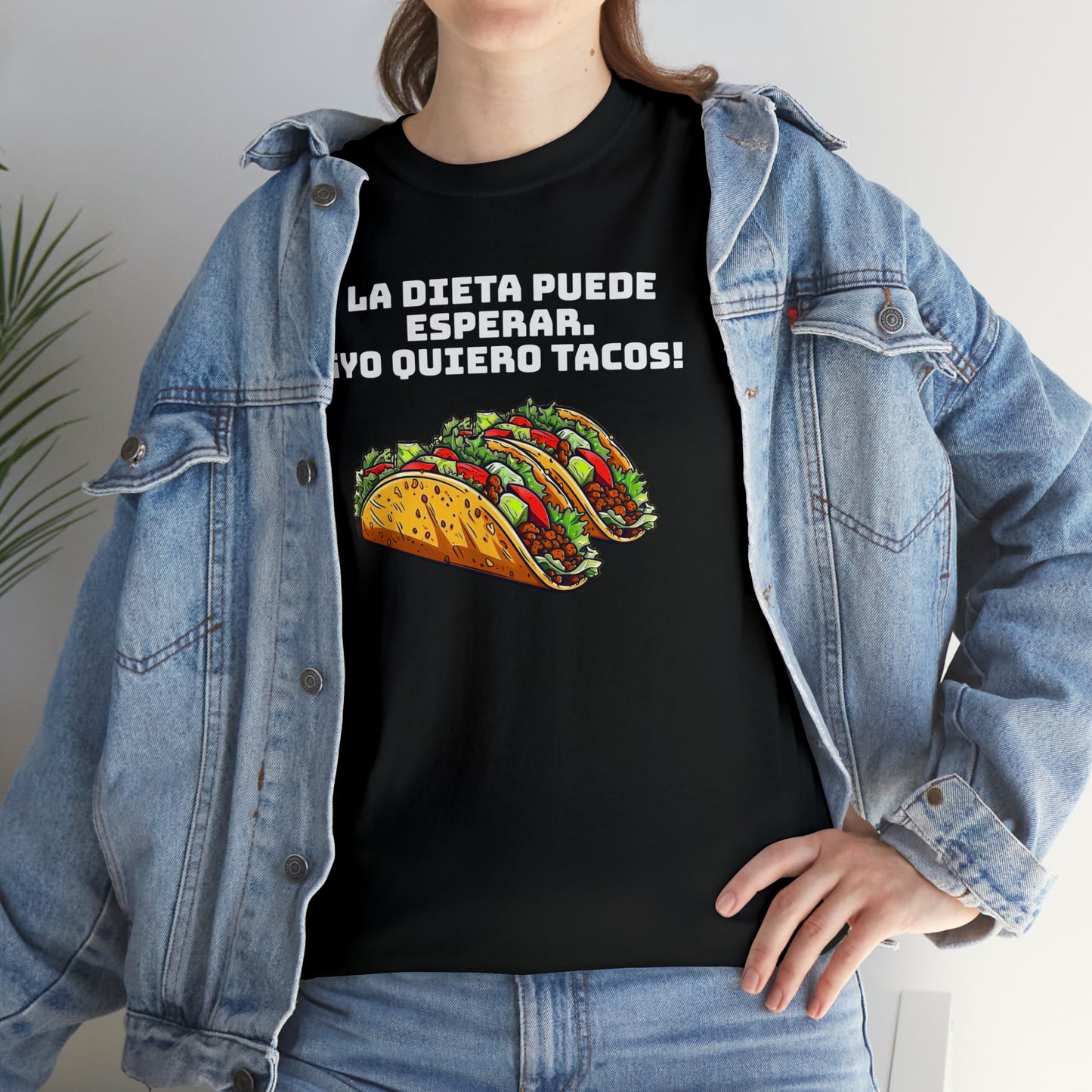 Yo quiero tacos - Camiseta unisex de algodón pesado