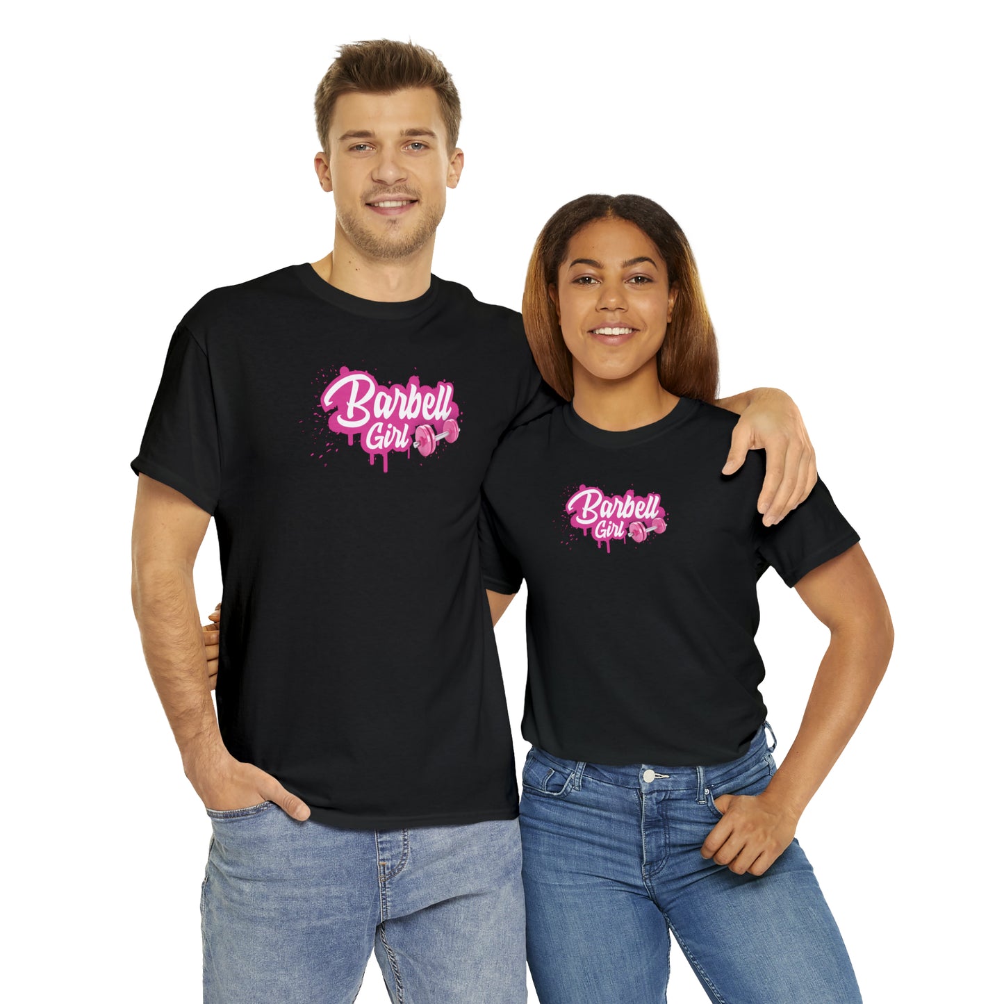 Barbell Girl Script Drip Style -T-Shirt