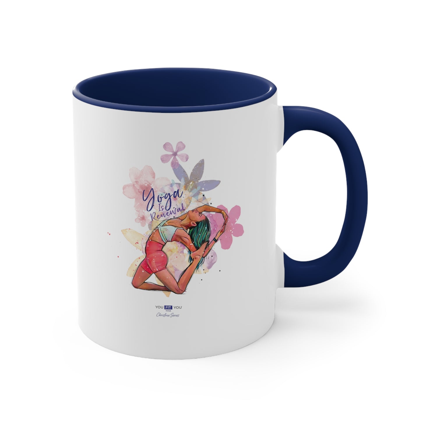 Yoga Is Renewal Wellness Mug -Feat Christine