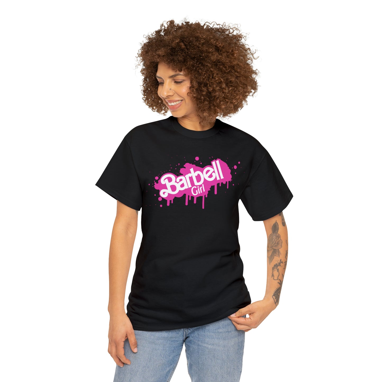 Barbell Girl Vintage Font Drip Style -Unisex Tee