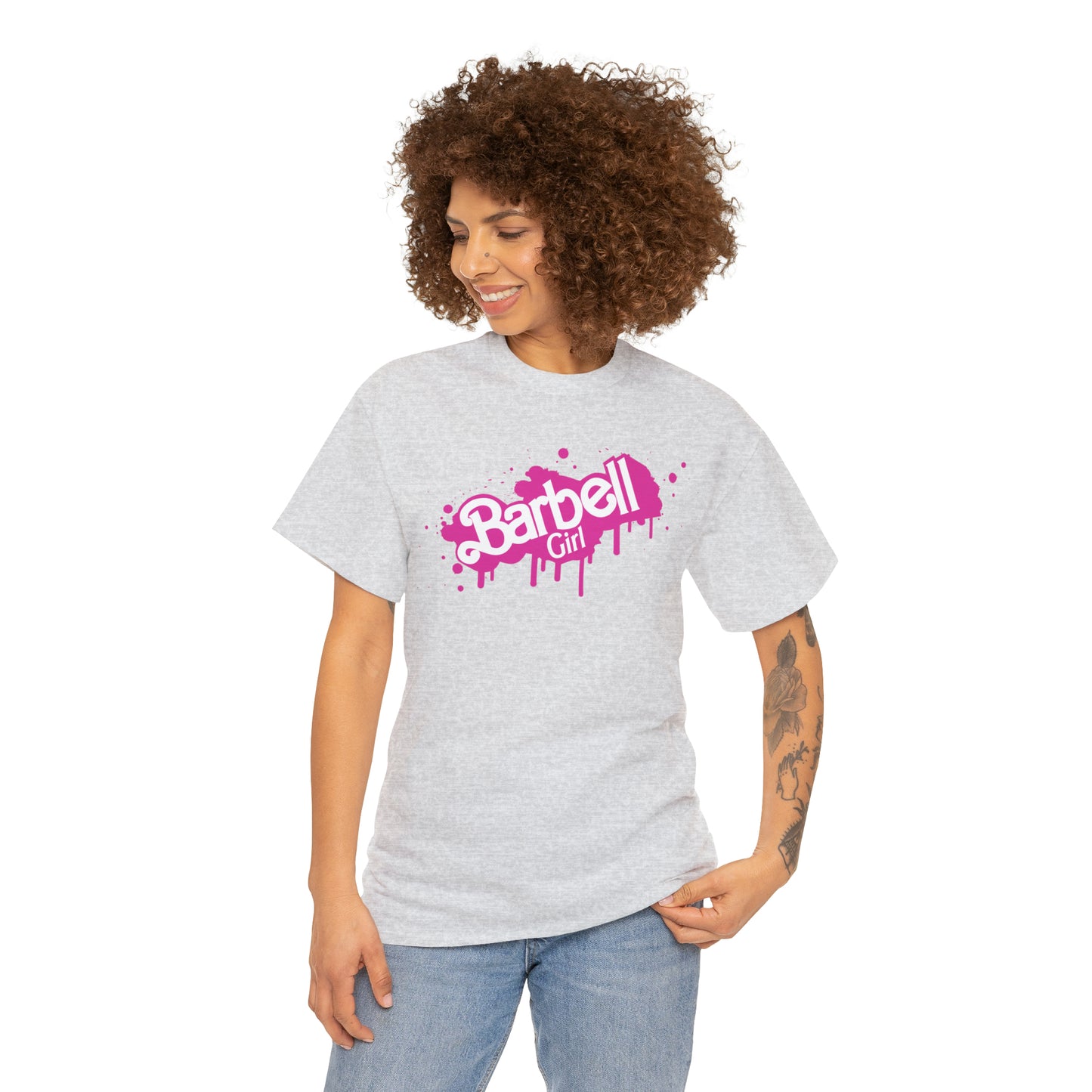 Barbell Girl Vintage Font Drip Style -Unisex Tee