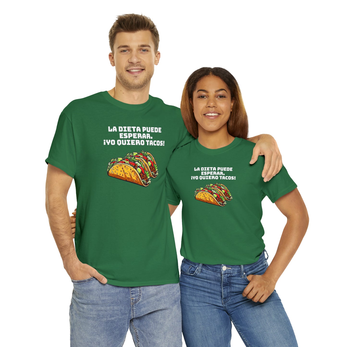 Yo quiero tacos - Camiseta unisex de algodón pesado