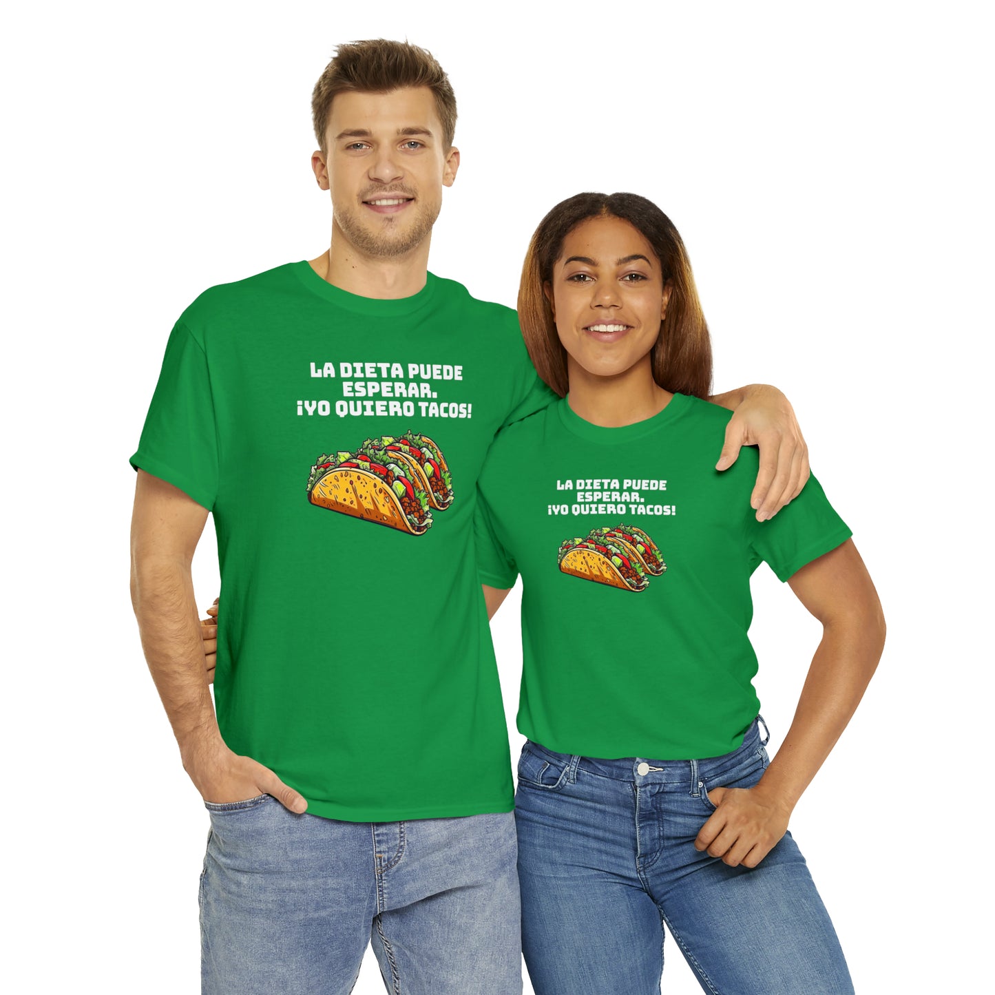 Yo quiero tacos - Camiseta unisex de algodón pesado