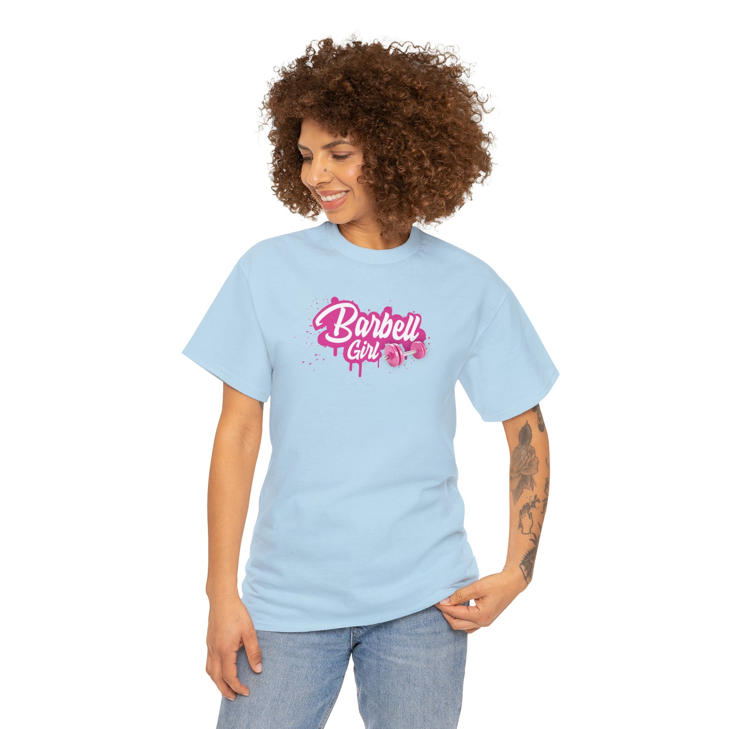 Barbell Girl Script Drip Style -T-Shirt