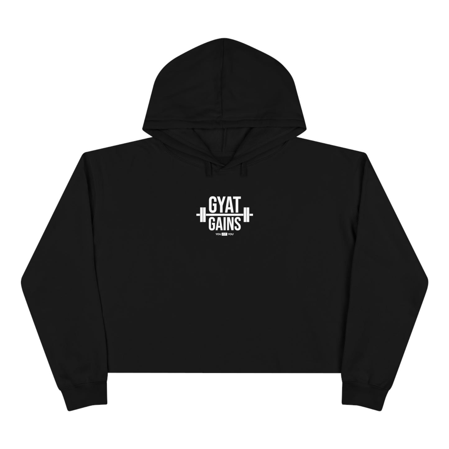 GYAT Gains -Unisex Cropped Hoodie Dark