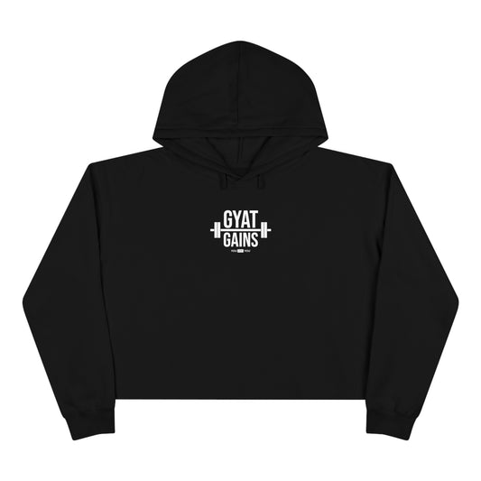 GYAT Gains -Unisex Cropped Hoodie Dark